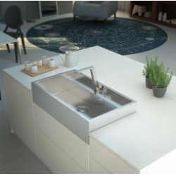 Evier timbre d'office Inox 899x600mm