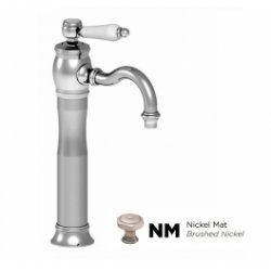 Mitigeur lavabo réhaussé bec Nickel Mat Mitigeur lavabo réhaussé bec Nickel Mat