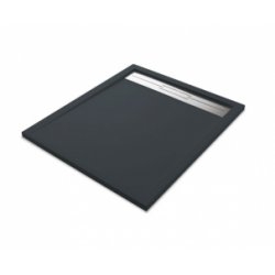 Receveur de douche écoulement linéaire ANDROMEDE Anthracite - Plusieurs tailles