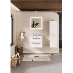 Meuble NEPTUNE Blanc - Miroir Reflet Meuble NEPTUNE Blanc - Miroir Reflet