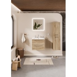 Meuble NEPTUNE Bois Clair - Miroir Reflet Meuble NEPTUNE Bois Clair - Miroir Reflet