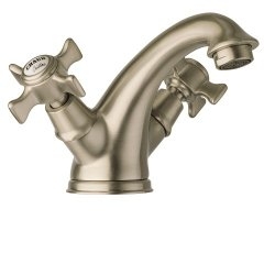 Mélangeur lavabo CHAMBORD rétro Métal Brossé - CH10877 Mélangeur lavabo CHAMBORD rétro Métal Brossé - CH10877
