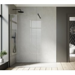 Paroi de douche fixe OT2000 Transparent - Noir Paroi de douche fixe OT2000 Transparent - Noir