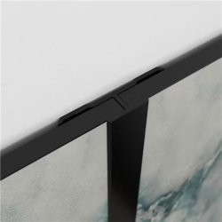 Profilé d'alignement pour panneau mural KINEWALL - Hauteur 202 cm - Noir Intense Grainé
