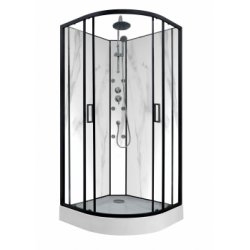 Cabine 1/4 de rond INDUSTRY ROUND Marble - 90 cm Cabine 1/4 de rond INDUSTRY ROUND Marble - 90 cm