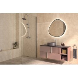 Meuble de salle de bain CANOPEE Laque Myrtille satiné Meuble de salle de bain CANOPEE Laque Myrtille satiné