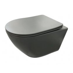 Cuvette suspendue sans bride KELOS Flush Gris Foncé Cuvette suspendue sans bride KELOS Flush Gris Foncé