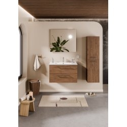 Meuble NEPTUNE Héritage Chêne 80 cm - Miroir Elégance Meuble NEPTUNE Héritage Chêne 80 cm - Miroir Elégance