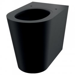 WC à poser au sol en Inox S21 P Noir Mat WC à poser au sol en Inox S21 P Noir Mat