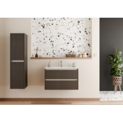 Meuble vasque JUPITER 3.0 Tissé Gris 80 cm - SANS miroir Meuble vasque JUPITER 3.0 Tissé Gris 80 cm - SANS miroir