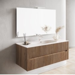 Meuble de salle de bains CIRCE Noyer 120cm - Comp. 6 Meuble de salle de bains CIRCE Noyer 120cm - Comp. 6