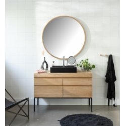 Meuble de salle de bains STREET en Teck 120cm (sans vasque)