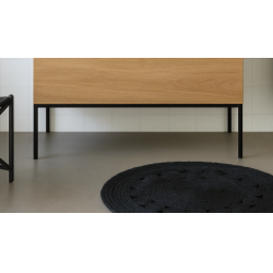 Piétement métal pour meuble STREET 90 - Noir Mat