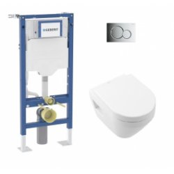 Pack WC Geberit UP320 + Cuvette Architectura TwistFlush + plaque Sigma Chromé Brillant*