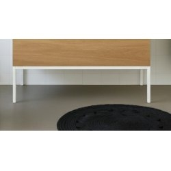 Piétement métal pour meuble STREET 90 - Blanc Mat