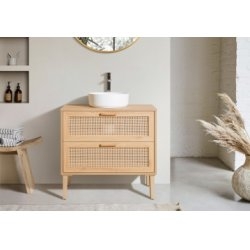 Meuble de salle de bains CANAGE 80cm 2 Tiroirs
