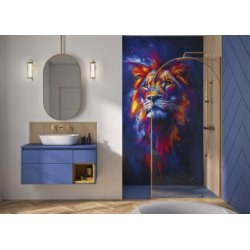 Paroi de douche SOLO ARKADE Or Brossé - 100cm - Droite