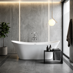Baignoire îlot l80 x L180cm Blanc MOOREA