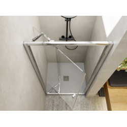 Paroi de douche 1 panneau pivot-coulissante SERENA SE-310