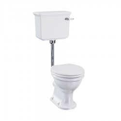 Pack WC au sol GUILD Rimless - Réservir mi-haut - Abattant Varley White
