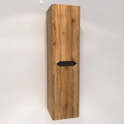 Colonne de salle de bain LUNA 135cm Bois Vieilli