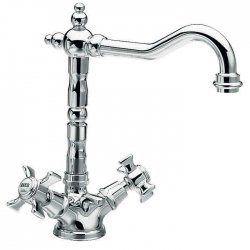 Mélangeur lavabo bec potence CHAMBORD Rétro Chromé - CH11151 Mélangeur lavabo bec potence CHAMBORD Rétro Chromé - CH11151