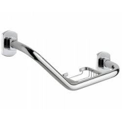 Barre d'appui 135 avec porte savon chromé ED20 Edera Barre d'appui 135 avec porte savon chromé ED20 Edera