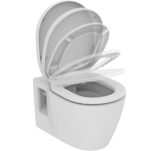 Old - Cuvette suspendue sans bride CONNECT avec abattant frein de chute Old - Cuvette suspendue sans bride CONNECT avec abattant frein de chute