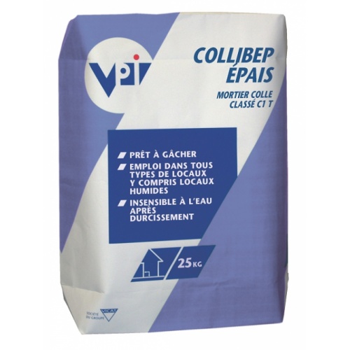 OLD - Mortier-Colle Collibep Epais Blanc sac 25 kg VPI