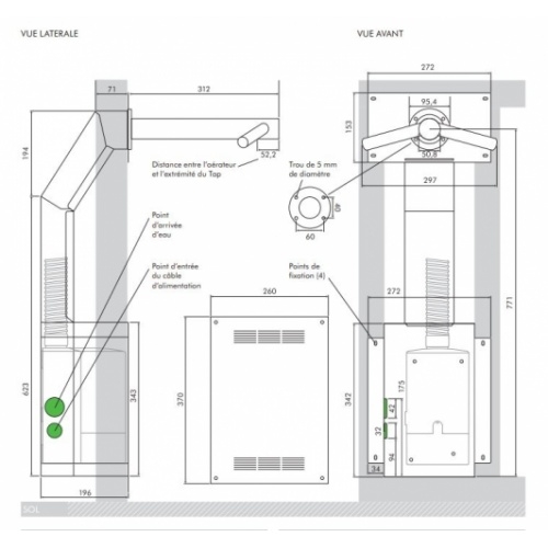 Sèche-mains / Robinet Dyson Airblade Wash + Dry Mural - WD06MURAL AB11 Mural Cotes Sèche-mains / Robinet Dyson Airblade Wash + Dry Mural - WD06MURAL AB11 Mural Cotes