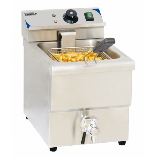 Friteuse électrique avec vanne de vidange 8 Litres CFEV8 Friteuse électrique avec vanne de vidange 8 Litres CFEV8