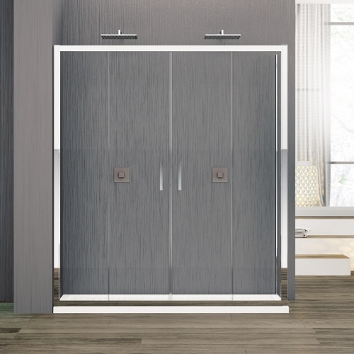 Paroi coulissante ZEPHYROS 2.0 2A Transparent - Chrome - 150cm Zephyros2a 1k zoom Paroi coulissante ZEPHYROS 2.0 2A Transparent - Chrome - 150cm Zephyros2a 1k zoom