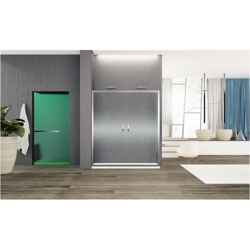 Porte coulissante Zephyros 2A 180cm verre Sérigraphié, profilés Silver Zephyros2a 68b Porte coulissante Zephyros 2A 180cm verre Sérigraphié, profilés Silver Zephyros2a 68b