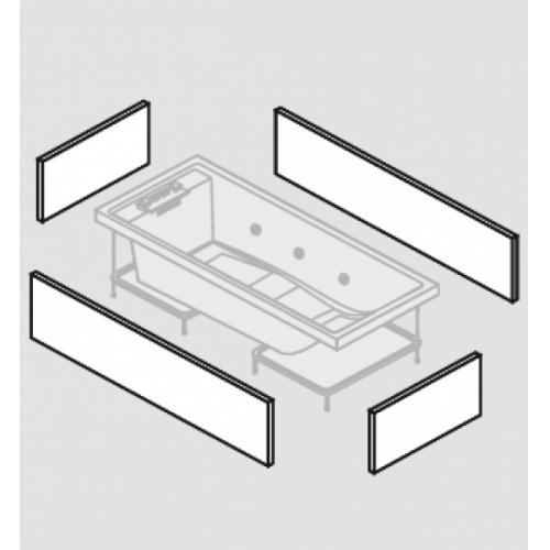 Baignoire Balnéo 190x80 Sense 4 Dream Air 4 tabliers acrylique Sense 4 4 tabliers