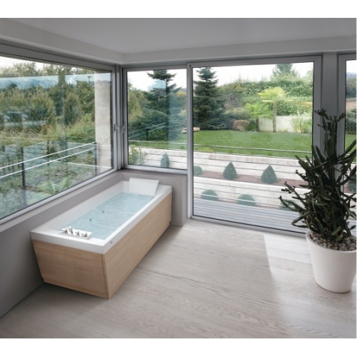 Baignoire Balnéo 170x70 Sense 4 Dream Air sans tablier Sense 4 chêne ambiance Baignoire Balnéo 170x70 Sense 4 Dream Air sans tablier Sense 4 chêne ambiance