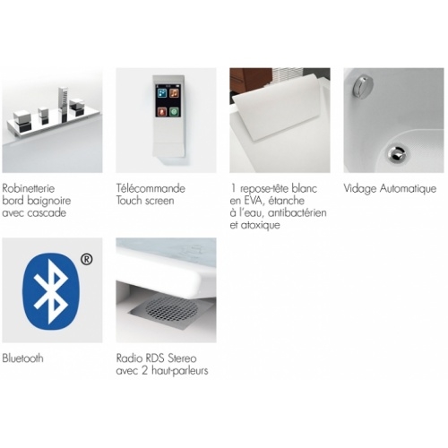 Baignoire Balnéo 170x70 Sense 4 Dream Air sans tablier Dream air serie Baignoire Balnéo 170x70 Sense 4 Dream Air sans tablier Dream air serie