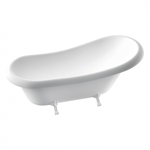 Baignoire rétro ilôt CEDAM 175x75 Fidji pieds Blanc