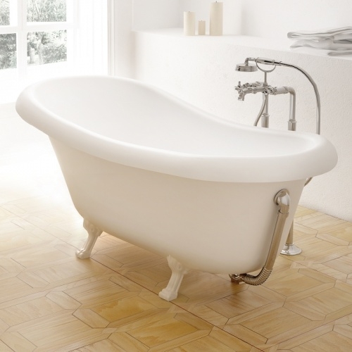Baignoire rétro ilôt CEDAM 175x75 Fidji pieds Blanc Baignoire fidji2