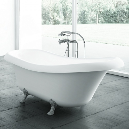 Baignoire rétro ilôt CEDAM 175x75 Fidji pieds Chromé
