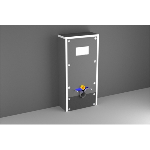 Pack WC suspendu GEBERIT KELOS Noir Brillant + Habillage à carreler Easy bati version coffre