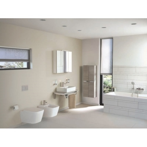 Lavabo en grés mural ou à poser Strada 50 cm K077701 ambiance 2 Lavabo en grés mural ou à poser Strada 50 cm K077701 ambiance 2