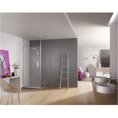 Paroi de douche fixe KINESPACE SOLO avec Mât - Transparent - 70 cm Kinespace solo mat Paroi de douche fixe KINESPACE SOLO avec Mât - Transparent - 70 cm Kinespace solo mat