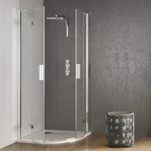 Paroi de douche 1/4 Rond 90x90 Kinespace Paroi de douche 1/4 Rond 90x90 Kinespace