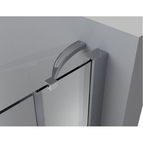 Paroi de douche 1/4 Rond 90x90 Kinespace Kinespaceporte equerre Paroi de douche 1/4 Rond 90x90 Kinespace Kinespaceporte equerre