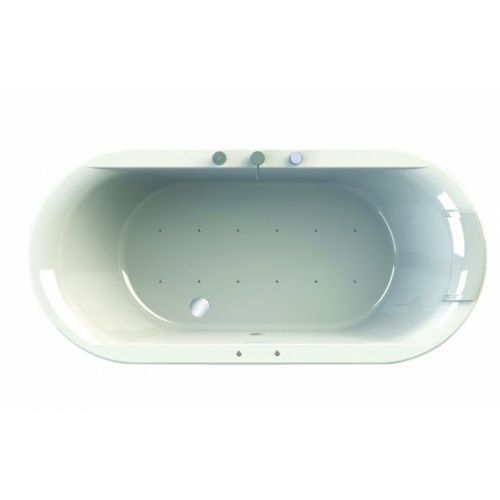 Baignoire Balnéo Ovale à encastrer 180x85 Plénitude - Tête à Droite Plenitude ovale détouré
