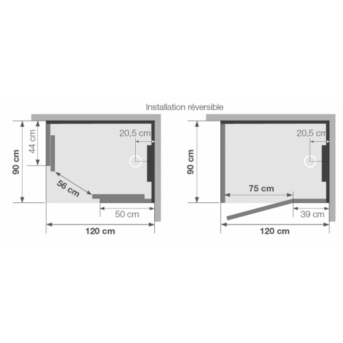 OLD - Cabine de douche Thermostatique 120x90 Kineform 120 Rubis Kineform120 cote 2 OLD - Cabine de douche Thermostatique 120x90 Kineform 120 Rubis Kineform120 cote 2