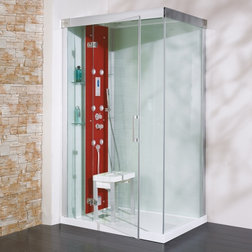 OLD - Cabine de douche Thermostatique 120x90 Kineform 120 Rubis