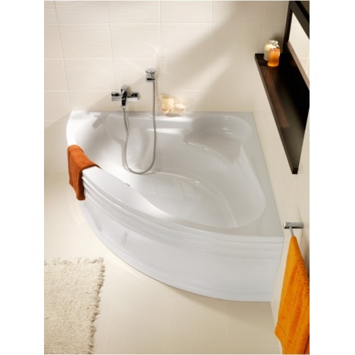 Pack baignoire d'angle VENUS 140x140 avec tablier S301 038 ambiance 2 Pack baignoire d'angle VENUS 140x140 avec tablier S301 038 ambiance 2
