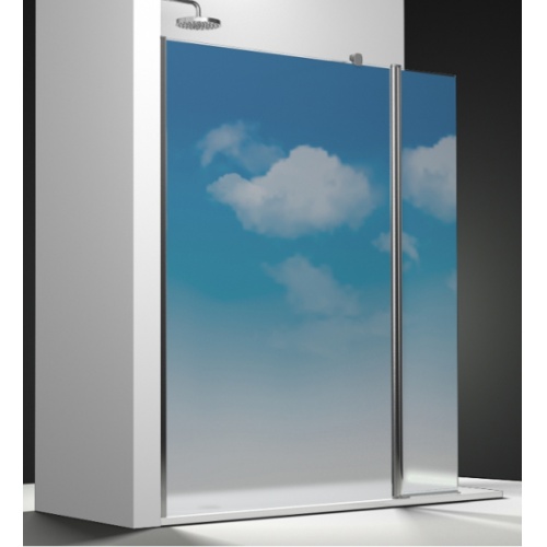 Paroi fixe + volet impression IMAGIK Nuages 90+35cm Gauche Paroi fixe + volet impression IMAGIK Nuages 90+35cm Gauche