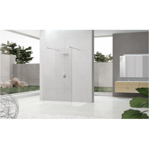 Paroi de douche fixe 135cm Walk in Kuadra H3 Transparent Chromé Kuadra h3 Paroi de douche fixe 135cm Walk in Kuadra H3 Transparent Chromé Kuadra h3